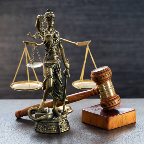 istock Law and Justice Concept Image, Grey stone background 1140520857