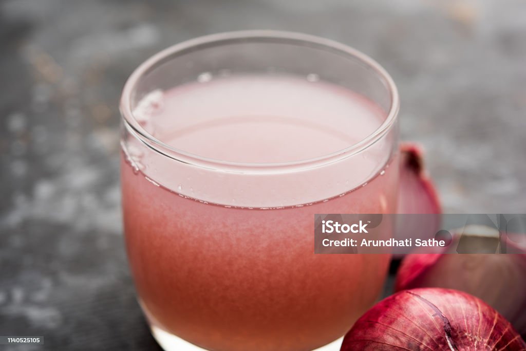 Medicinal Onion Juicesyrup In A Glass With Raw Onions Selective Focus Stock  Photo - Download Image Now - iStock