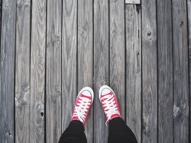 istock Selfie of red sneakers 1140528042