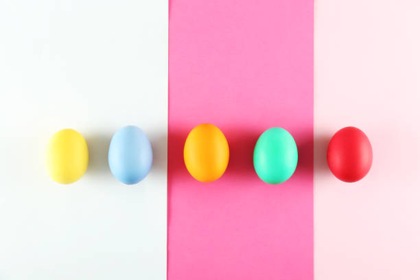 istock Easter themed background with symbolic holiday accessories. 1140533424