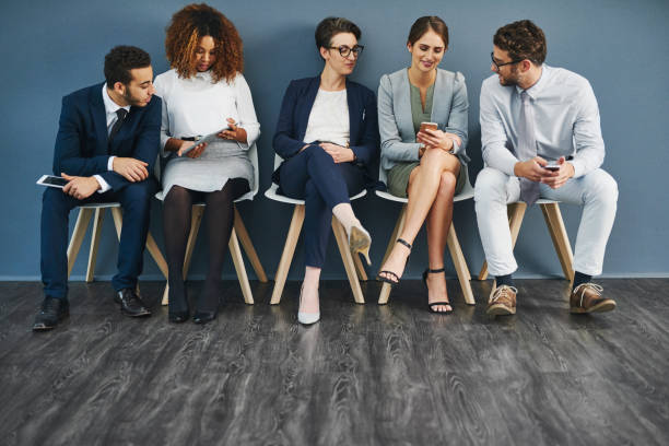 istock Making new business acquaintances in the waiting room 1140533500