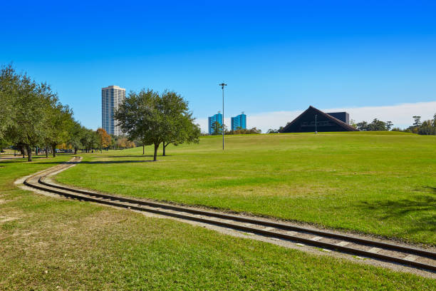 istock Houston Hermann park railway and Miller Theatre 1140536925