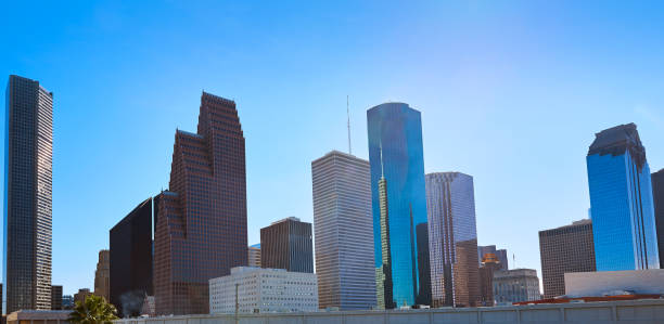 istock Houston city skyline from west Texas US 1140537344