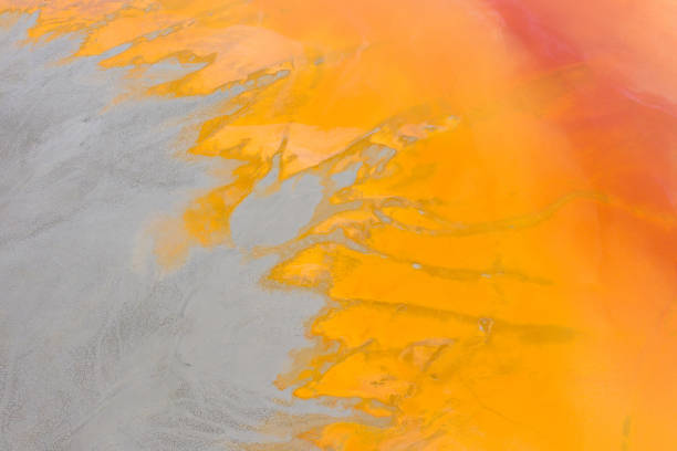istock Aerial view of nature pollution by mining residuals 1140540372