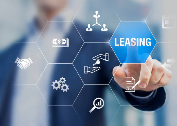 Leasing business concept with icons about contract agreement between lessee and lessor over the rent of an asset as car, vehicle, land, real estate or equipment, or buy, professional businessman Leasing business concept with icons about contract agreement between lessee and lessor over the rent of an asset as car, vehicle, land, real estate or equipment, or buy, professional businessman lease agreement stock pictures, royalty-free photos & images