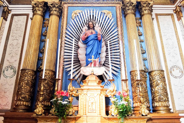 istock Interiors of catholic church (Parrocchia Cattedrale) 1140542574