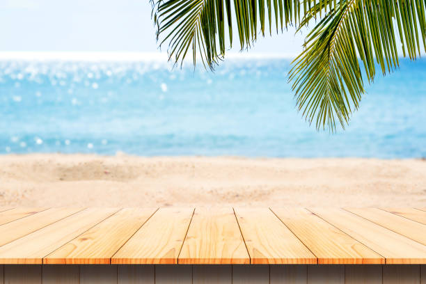 istock Sand beach and tropical sea. 1140543407