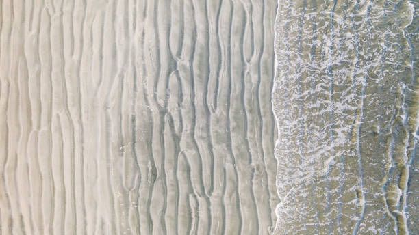 istock Beach with water shade and wave foam on tropical sea 1140543844
