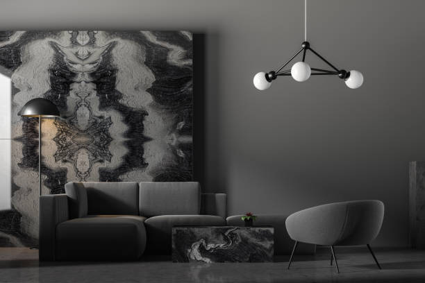 istock Gray luxury living room interior 1140551385