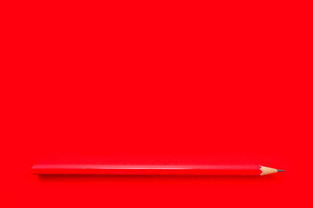 Hands holding a red clean blank sheet of A4. Isolated on white background.