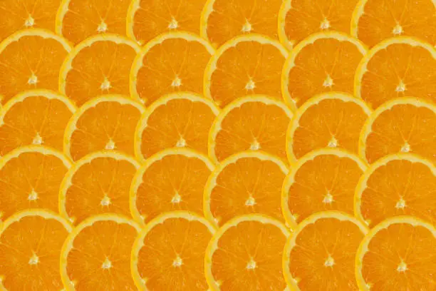 Nature background with Citrus-fruit of orange slices, abstract background