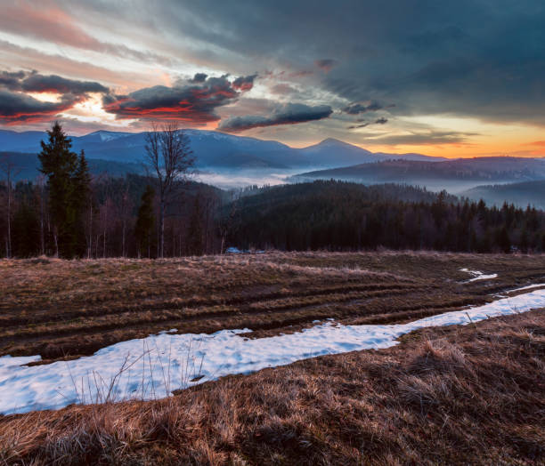 istock Early morning spring Carpathian mountains 1140556686