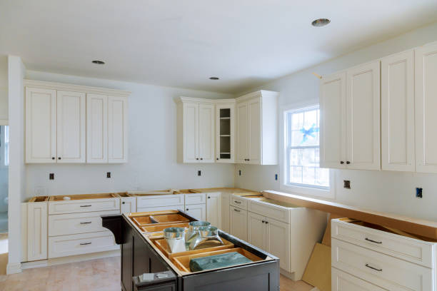 istock Home improvement kitchen view installed in a new kitchen cabinet 1140556735