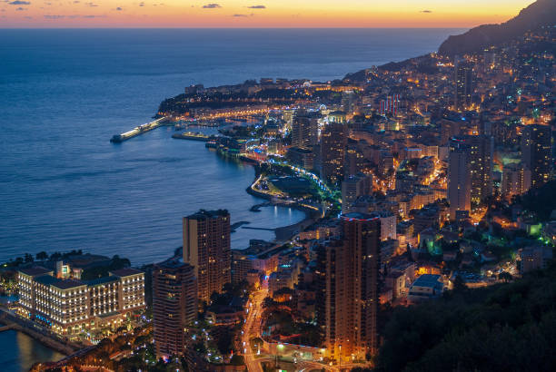 istock Cityscape of Monaco in evening light 1140557180