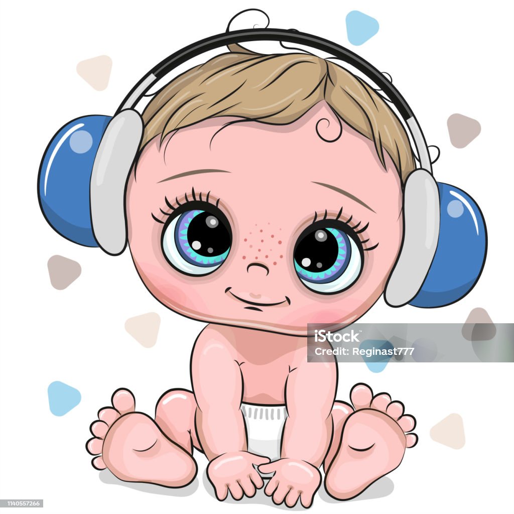 Ilustración de Lindo De Dibujos Animados Bebé Niño Con Auriculares Sobre Un Fondo Blanco y más Vectores Libres de Derechos de Auriculares - Equipo de música - iStock Ilustración de Lindo De Dibujos Animados Bebé Niño Con Auriculares Sobre Un Fondo Blanco y más Vectores Libres de Derechos de Auriculares - Equipo de música - iStock
