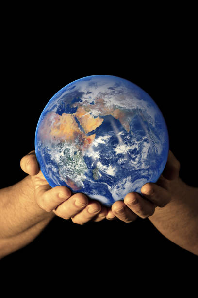 istock Earth in my hands - East view 1140557891