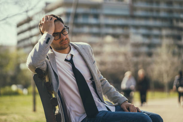 istock Businessman is exhausted 1140561186