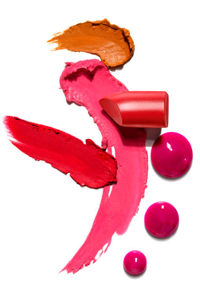 장식용 견본입니다. - eyeshadow lipstick cosmetics beauty spa 뉴스 사진 이미지