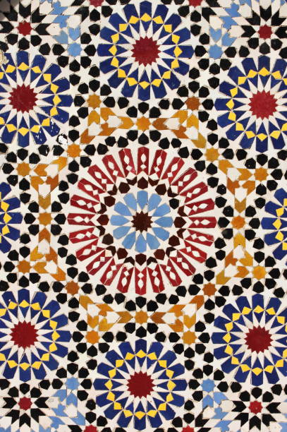 istock Typical mosaic pattern of a moroccan fountain 1140563004