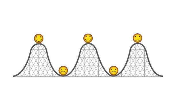 kuvapankkikuvitukset aiheesta mielenterveys - vuoristorata