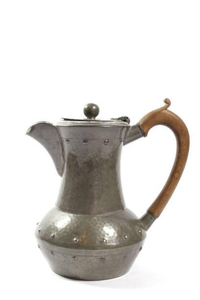 istock Metal Ornate Tea Pot on White Background 1140565640