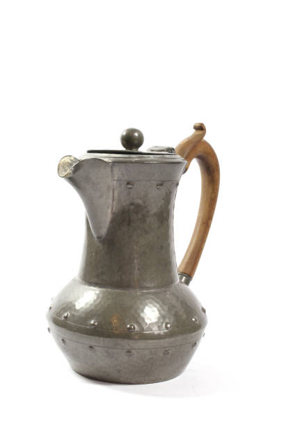istock Metal Ornate Tea Pot on White Background 1140565711