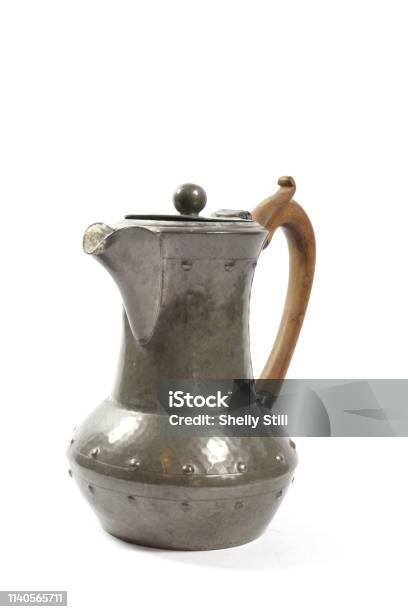Vintage Metal Coffee Pot Stock Photo - Download Image Now - Old, Coffee Pot,  Antique - iStock