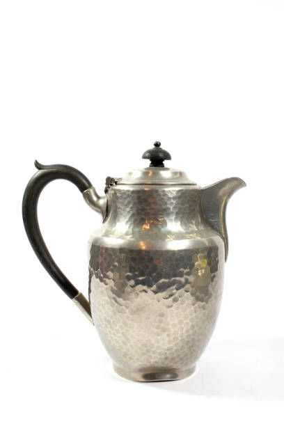 istock Metal Ornate Tea Pot on White Background 1140565720