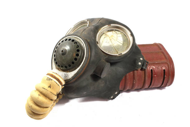 istock Vintage World War Gas Mask on White Background 1140565863