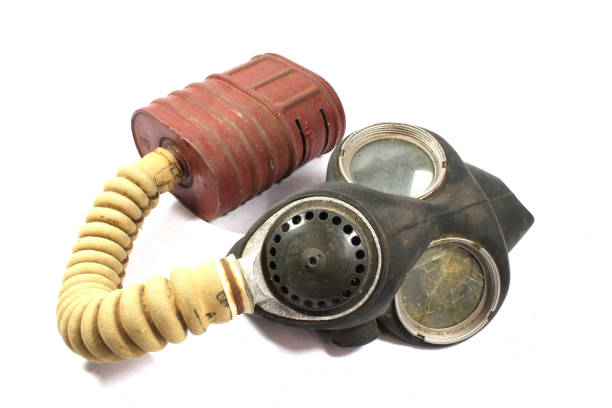istock Vintage World War Gas Mask on White Background 1140565903