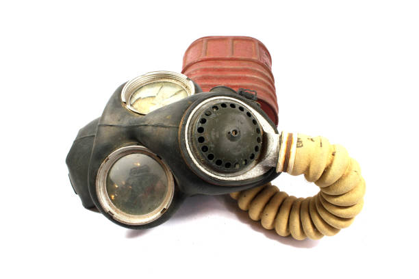 istock Vintage World War Gas Mask on White Background 1140565978