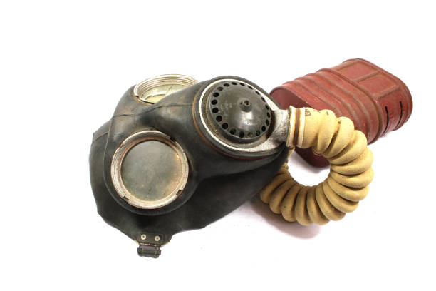 istock Vintage World War Gas Mask on White Background 1140565995