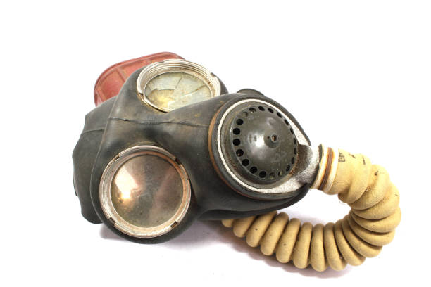 istock Vintage World War Gas Mask on White Background 1140566036