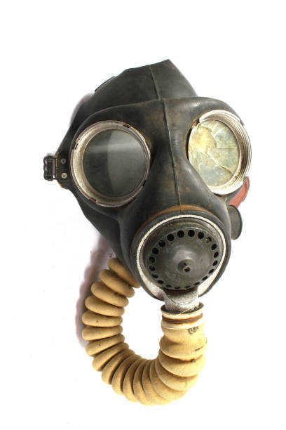 istock Vintage World War Gas Mask on White Background 1140566040