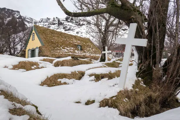 Photo of The historic Hofskirkja in Hof, South Iceland