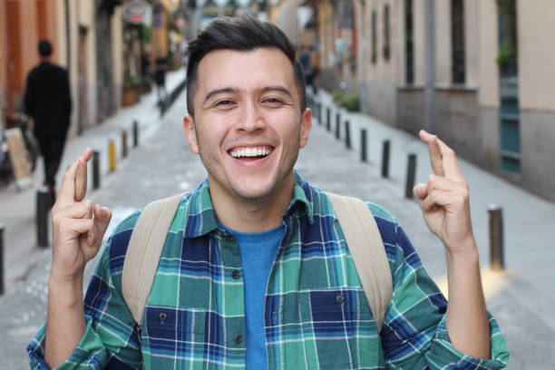 istock Positive person expecting the best luck 1140575258