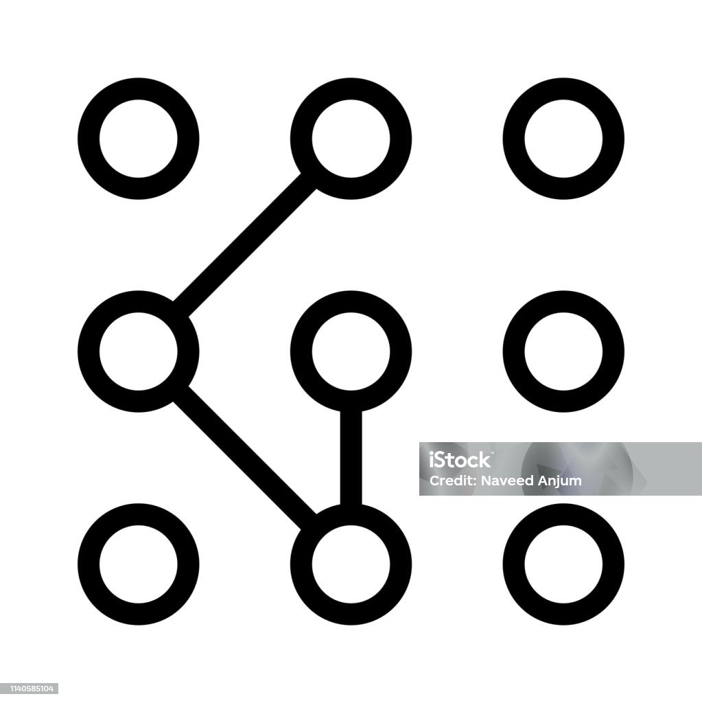 Pattern Lock Circle Pattern Pattern Lock Stock Illustration - Download Image Now - Abstract ...
