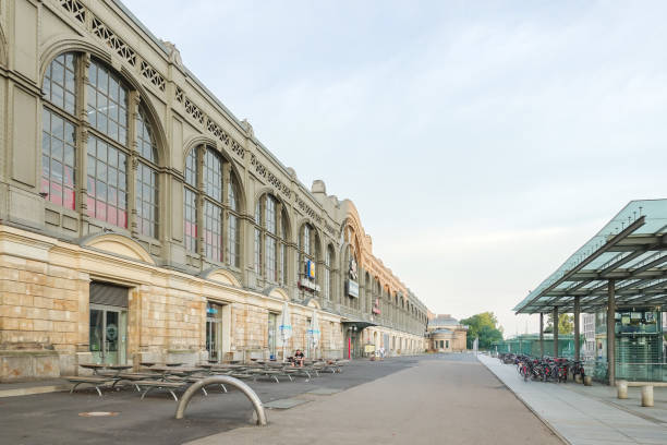 DRESDEN, GERMANY - July 23, 2017: Main train station in Dresden, Germany