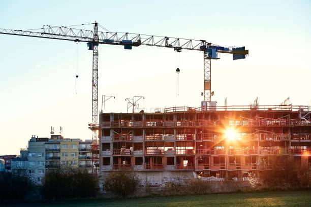 istock Construction of the new residential building 1140585777