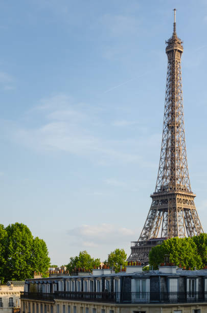 istock The Eiffel Tower over the roofs of Paris 1140589757