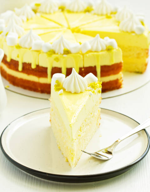 istock A piece of lemon cake. Selective focus. 1140591037