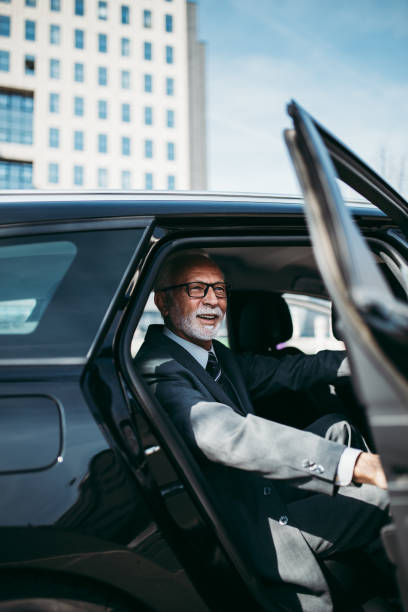 istock Senior business man in car 1140591794
