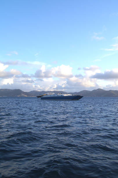 istock Boat on Water, Nautical Vessel in the British Virgin Islands 1140591908