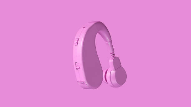 istock Pink Behind the Ear Hearing Aid 1140593680