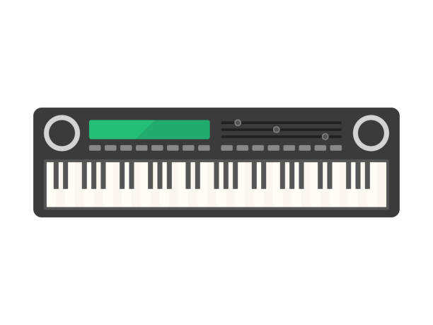 Electronic piano Electronic piano electric piano stock illustrations