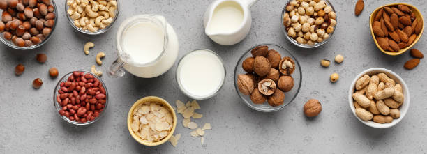istock Vegan lactose free milk concept 1140594319