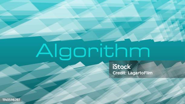 Digital Transformation Algorithm Many Triangles Template Concept Random ...