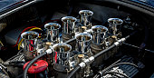 V8 Muscle Car Engine