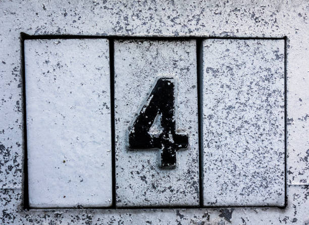 istock Written Wording in Distressed State Typography Found Number 4 1140607121