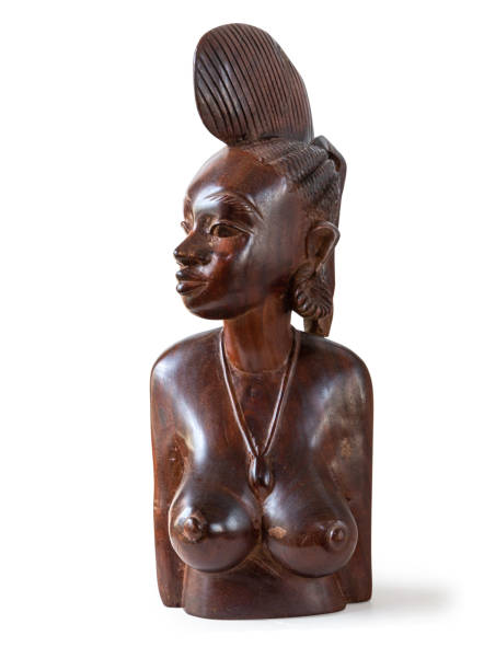 istock African Handmade Ethnic Wooden Statue i 1140607742